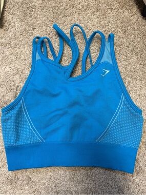 Gymshark Bright Blue Double-Strap Sports Bra